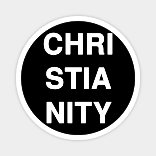 CHRISTIANITY Text Typography Magnet